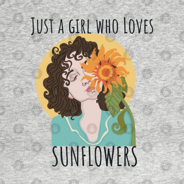 Just a Girl who loves sunflowers by Janpaints